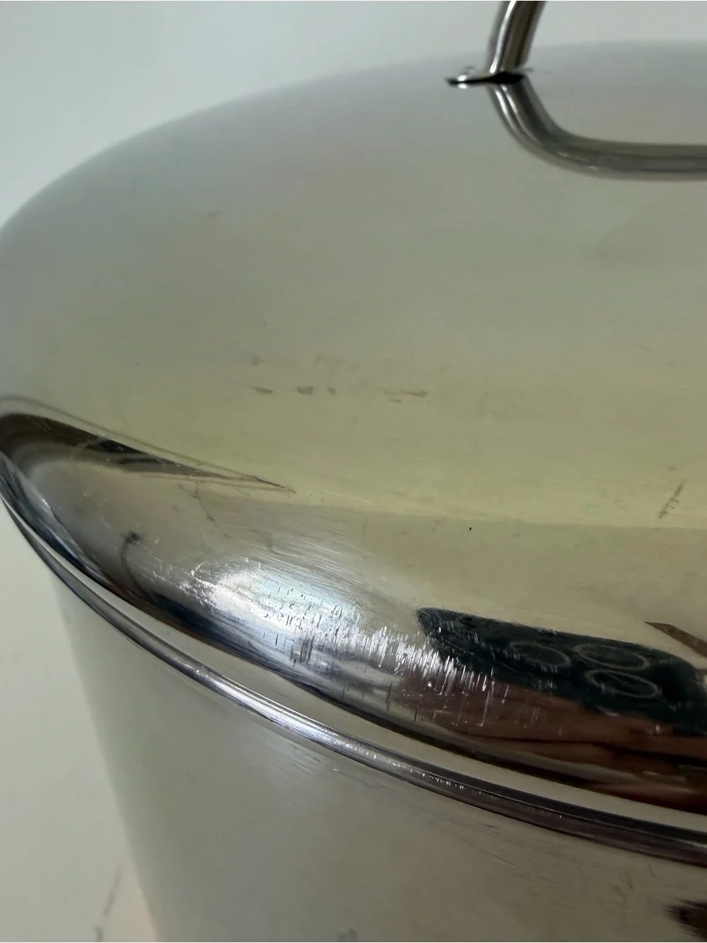 Vtg Revere Ware 10 Quart Copper Bottom Stock Pot W Lid, USA Labeled w/93h